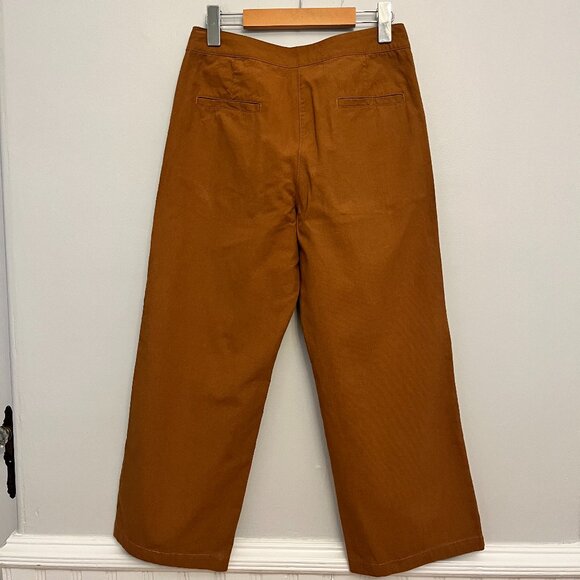 ANTHROPOLOGIE See U Soon Linen Blend High Rise Cropped Pants, Size 4 - Picture 3 of 10